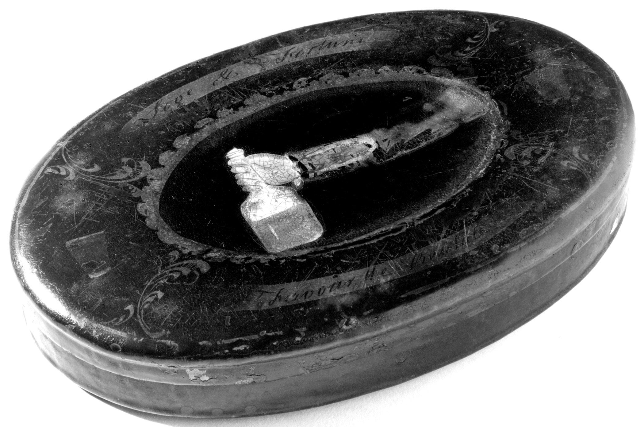 1965.1803 A, B Tobacco Box, B+W