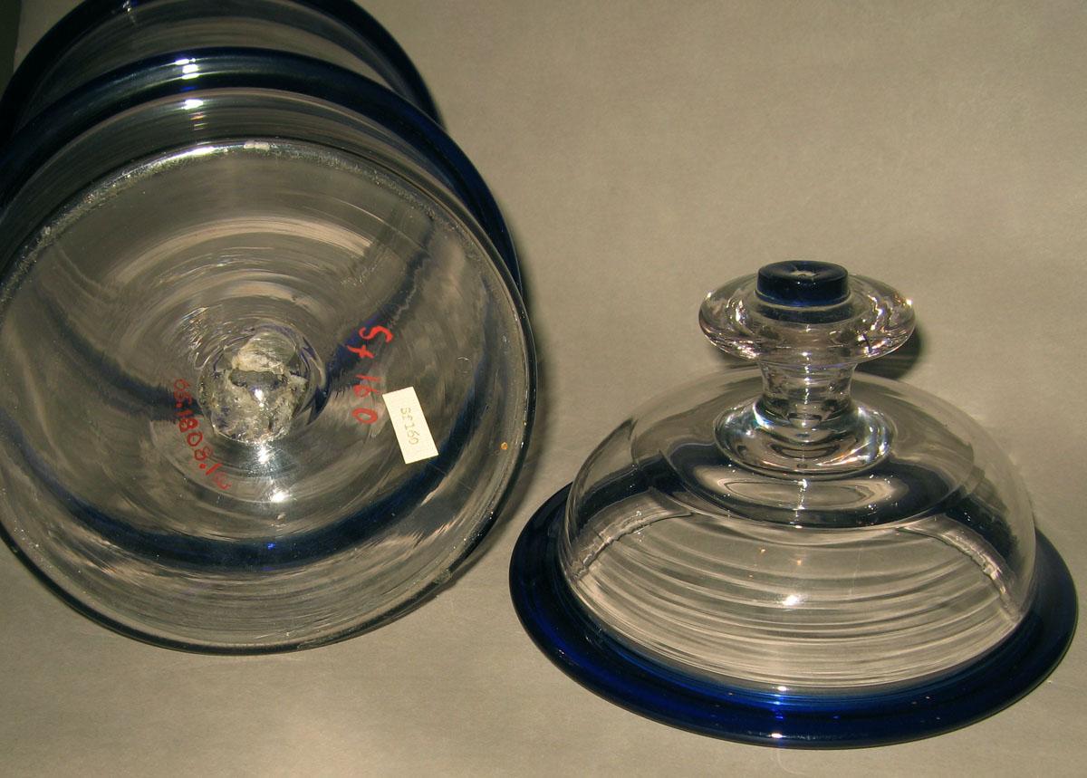 1965.1808.001 A, B Glass jar (detail)