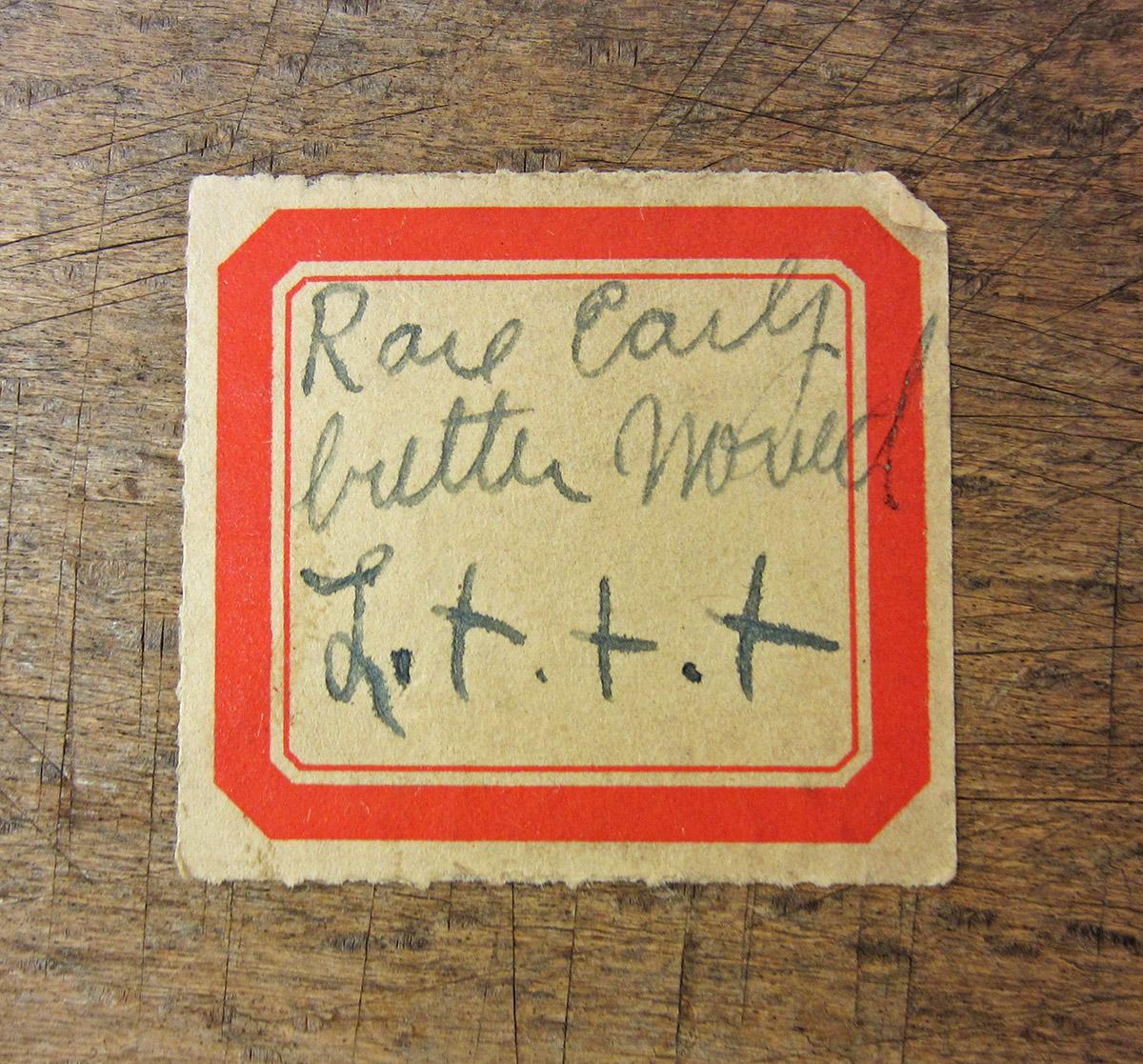 1965.1819, Butter mold, label 1