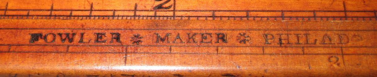 1965.1849 Slide Rule and Rule (mark)