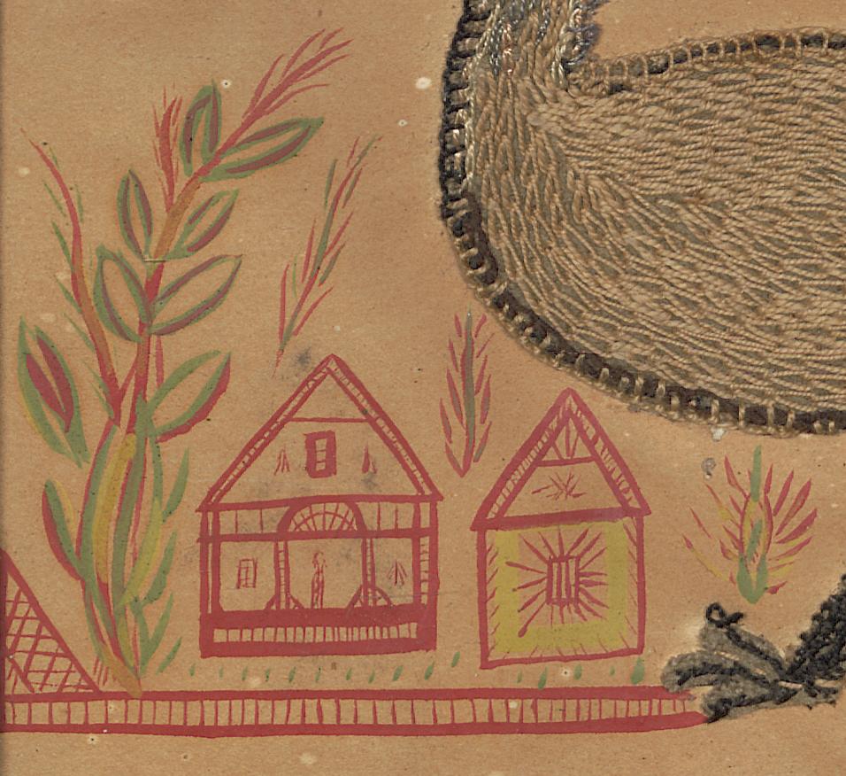 1965.1908 Needlework Picture, Detail 2