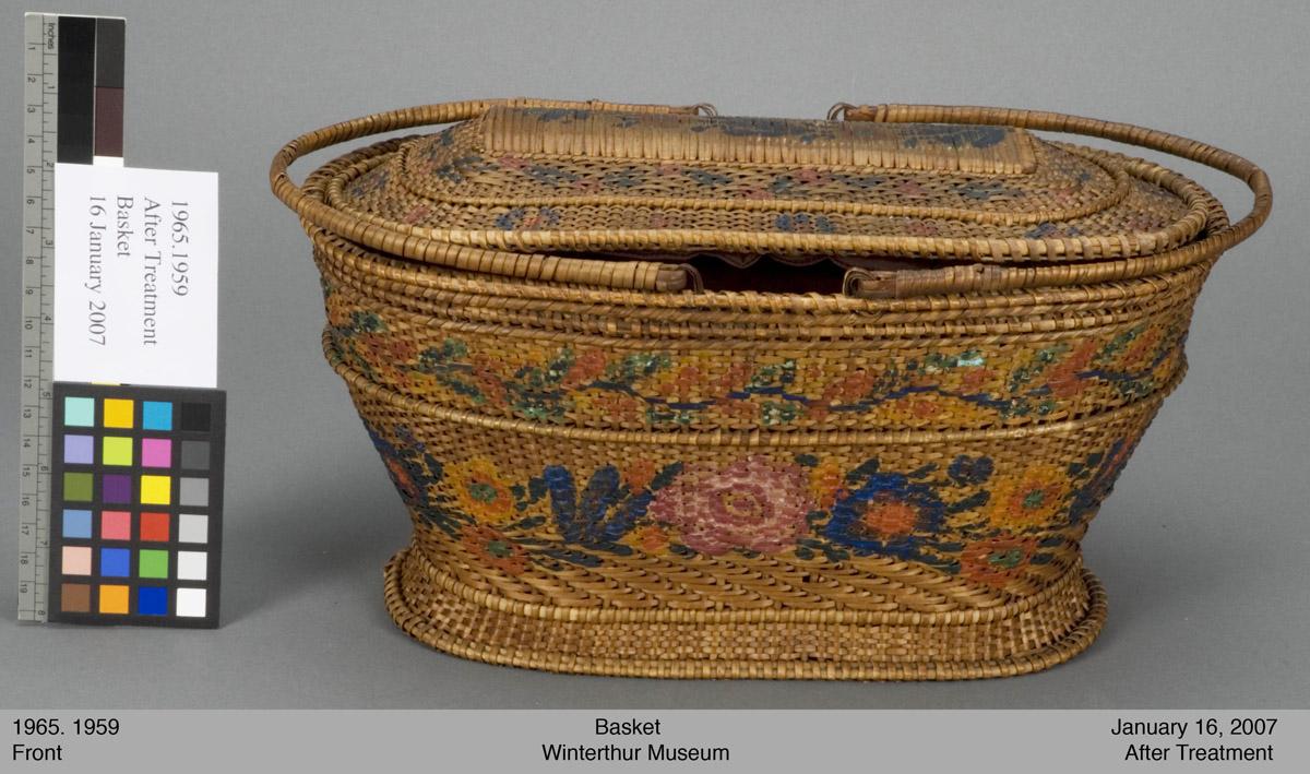 1965.1959 Basket, front, after conservation treatment