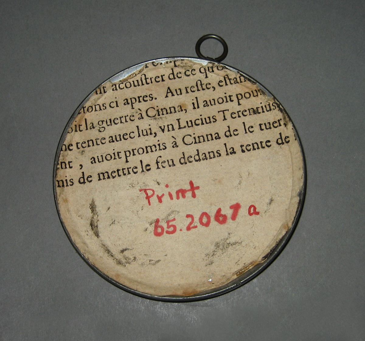1965.2067 A, B Print and Frame reverse
