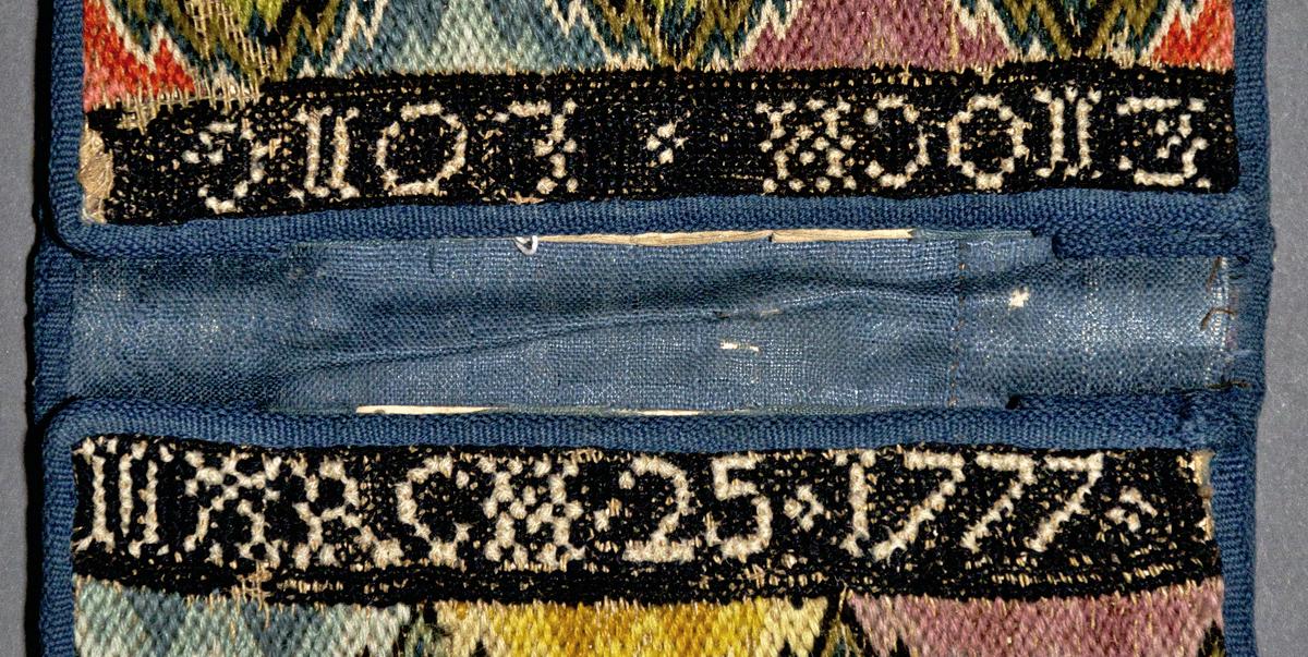 1965.2087 Pocketbook, Inside Detail