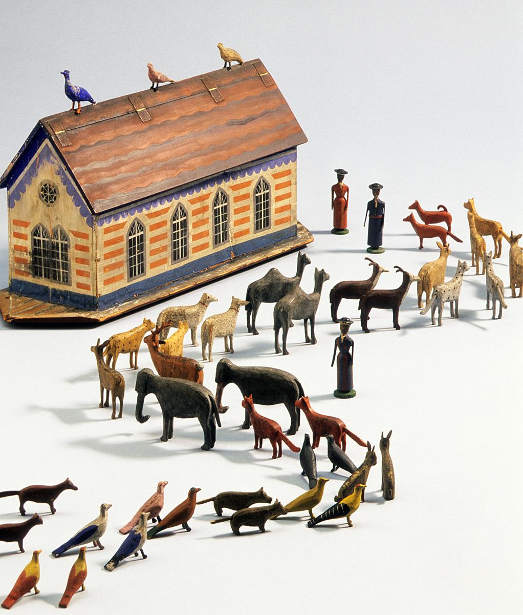 1965.2107.001-.120 Noah's Ark with Animals