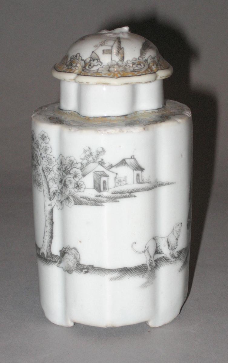 1956.0038.004 A, B Porcelain tea canister side 3