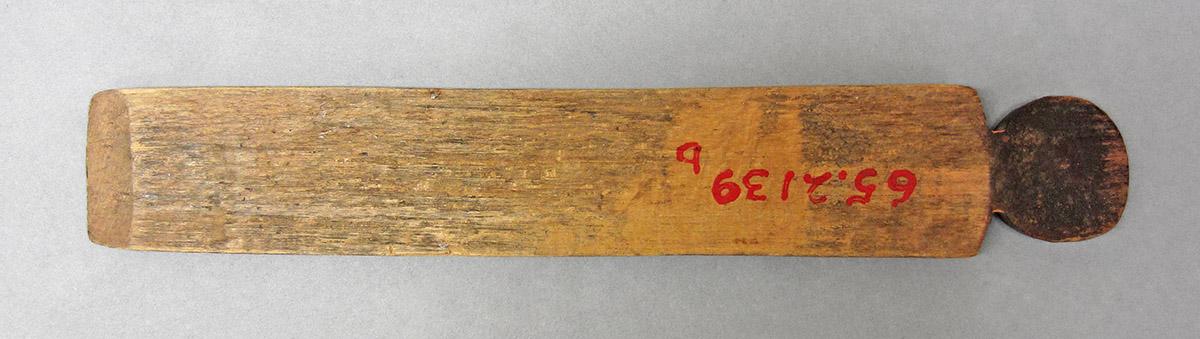 1965.2139 A,B, Razor box with strop, lid underside