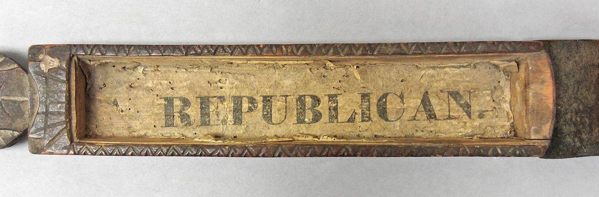 1965.2139 A,B, Razor box with strop, inside detail 1
