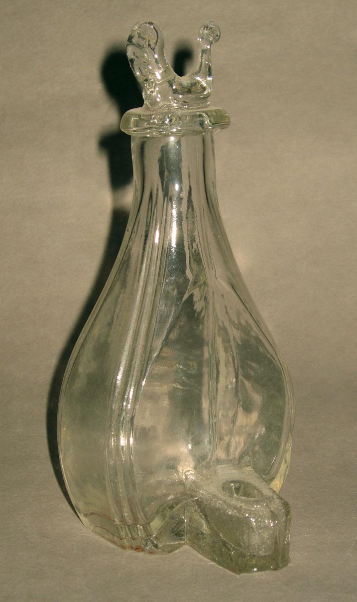 1965.2219 Glass bird feeder