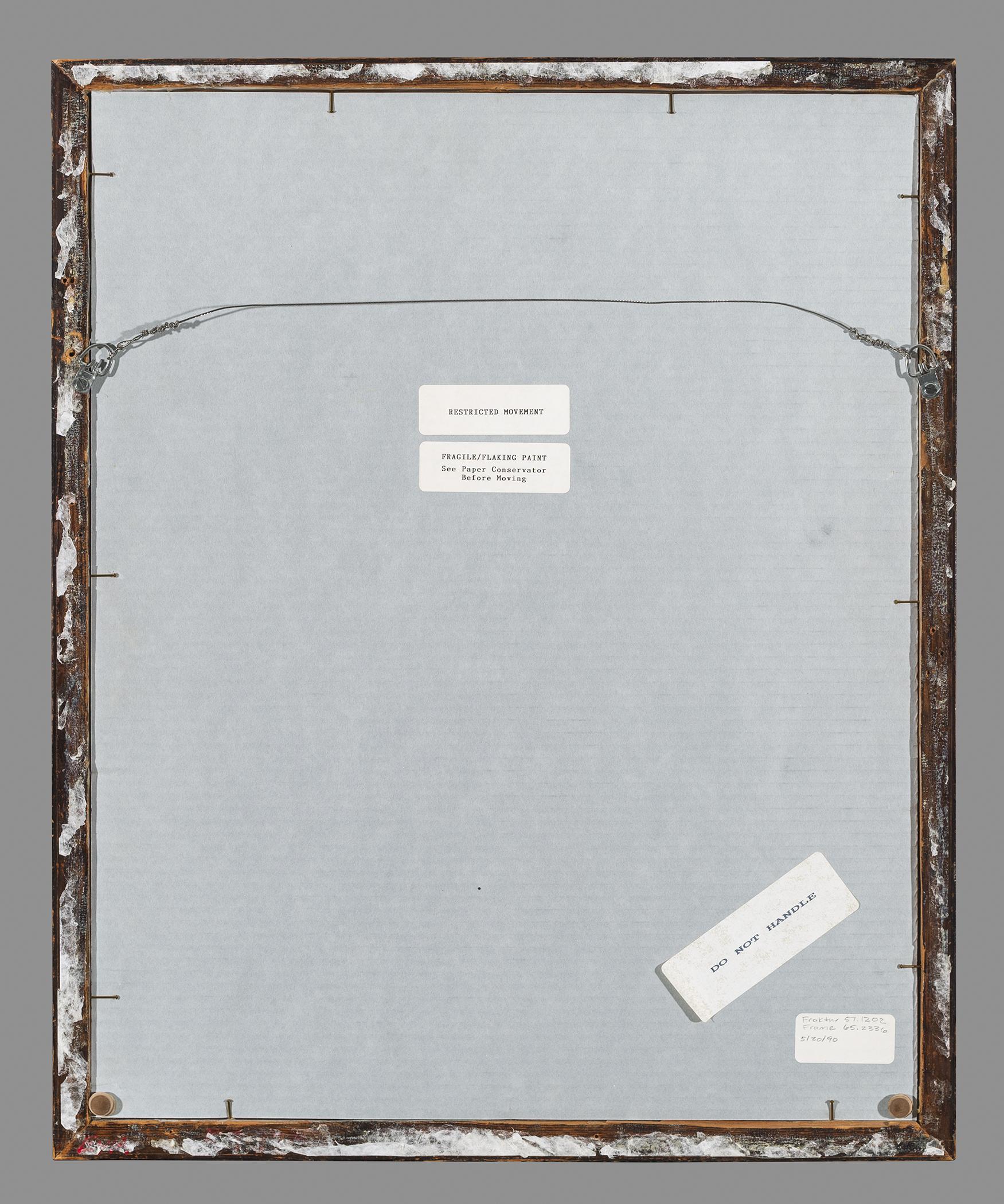 1965.2336 Frame, view 1, reverse