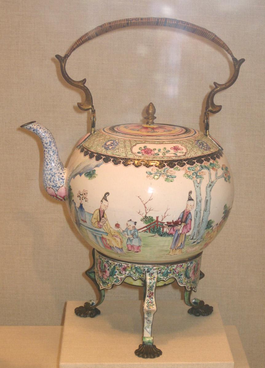 1956.0038.034 A-C Teapot and stand