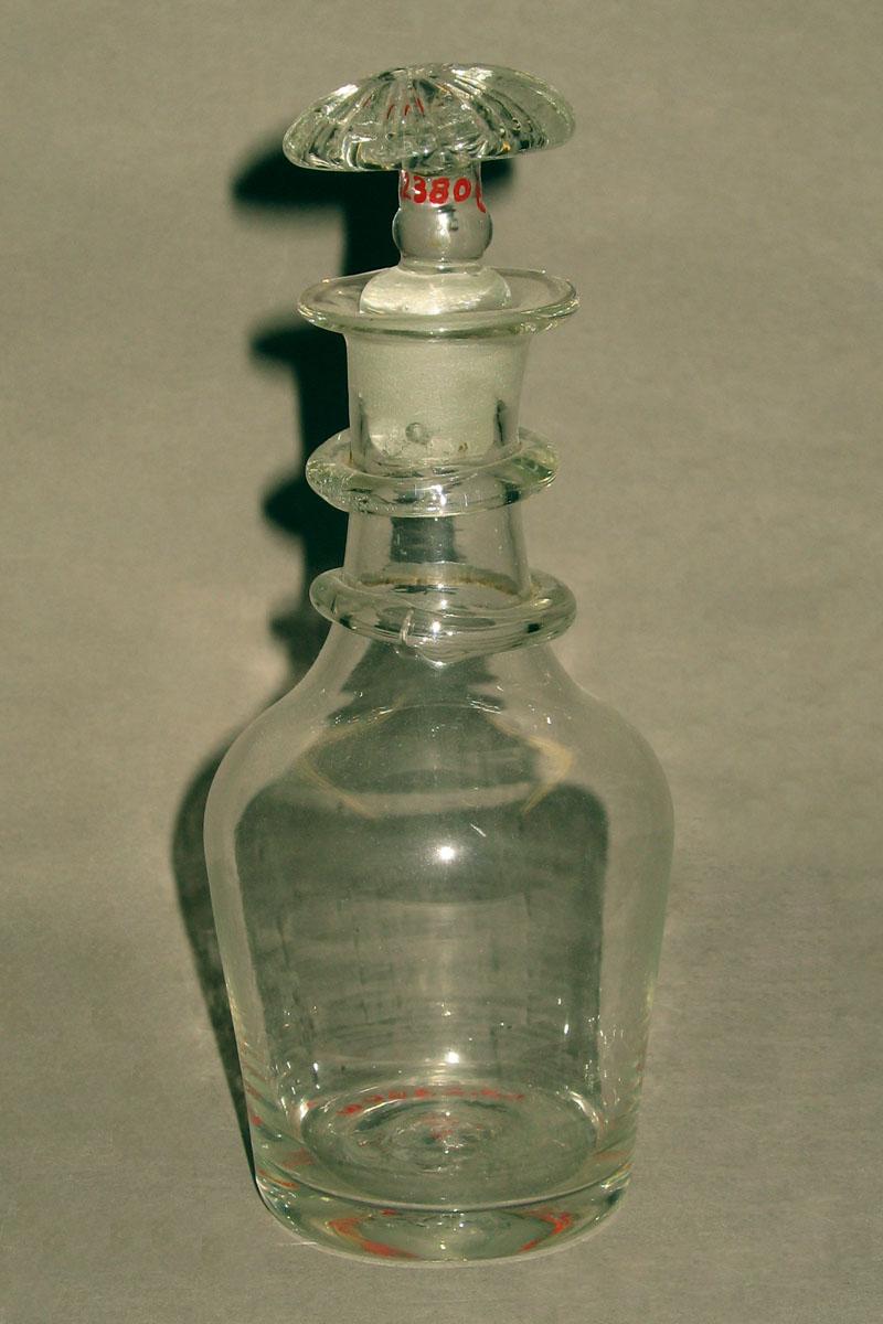 1965.2380 A, B Glass decanter