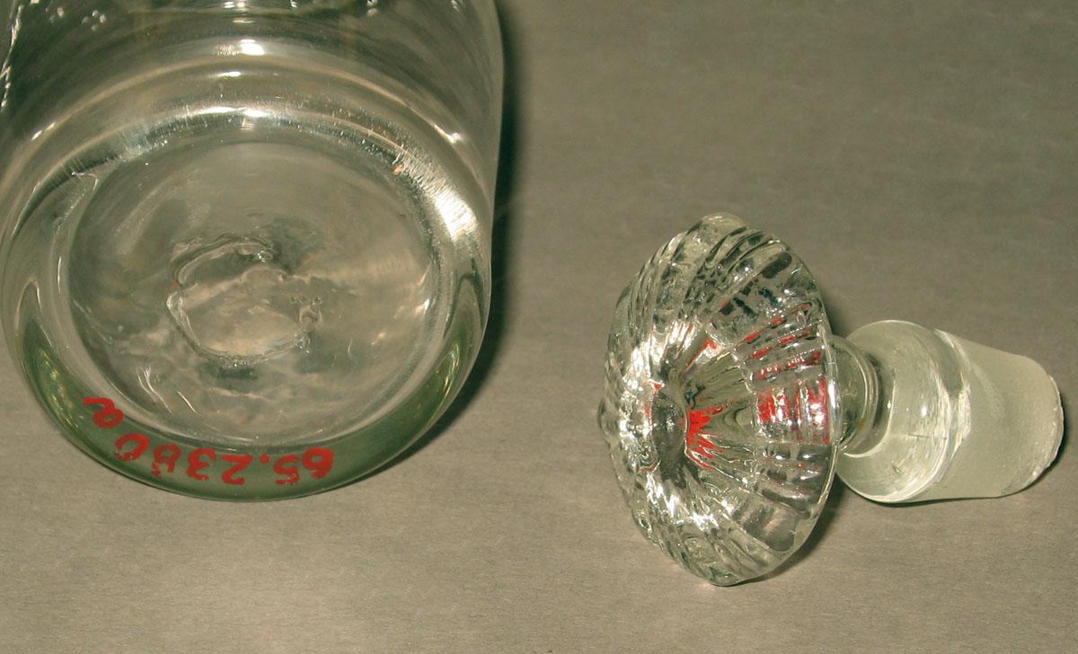 1965.2380 A, B Glass decanter (detail)