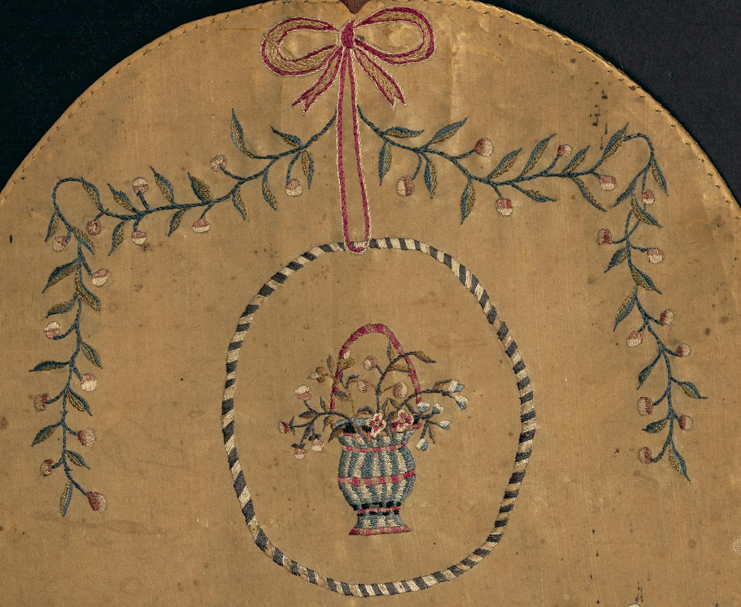 1965.2406 Hand Screen, Detail 3
