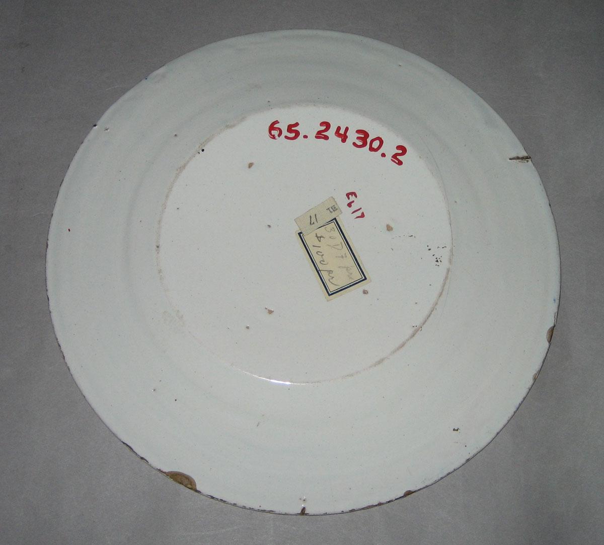 1965.2430.002 Delft plate (back)