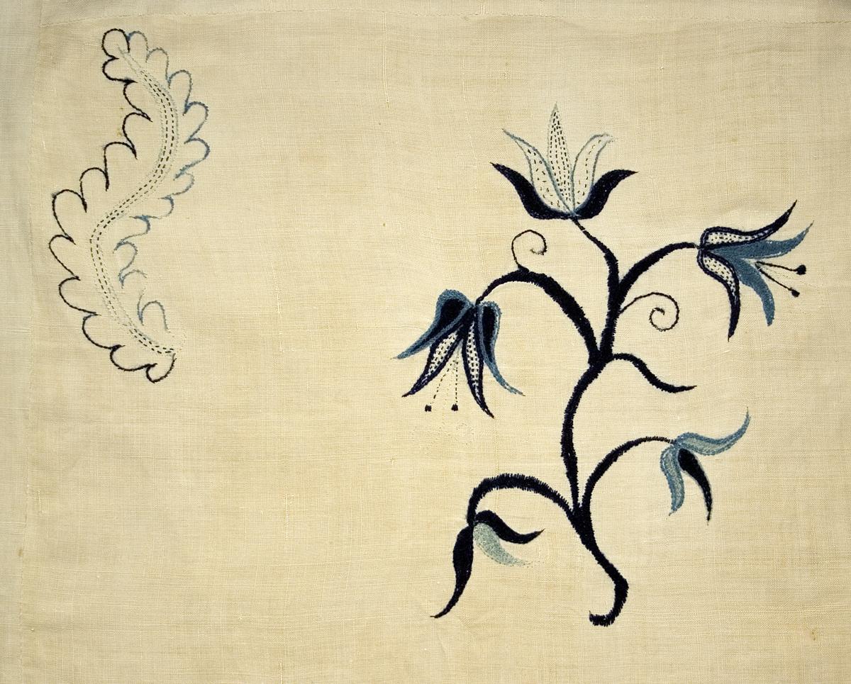 1965.2507 Bed Hanging, Headcloth, Pattern Detail