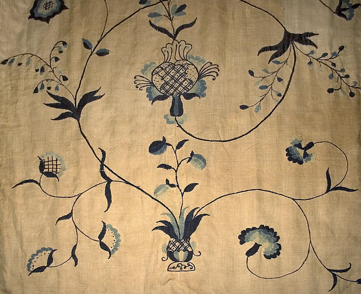 1965.2509 A Bed Hanging, Side Curtain, Pattern Detail