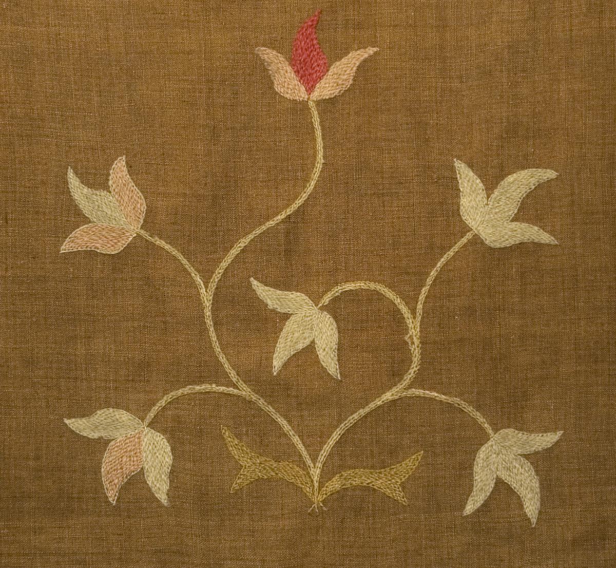 1965.2512.003 Bed Hanging, Side Curtain, Pattern Detail