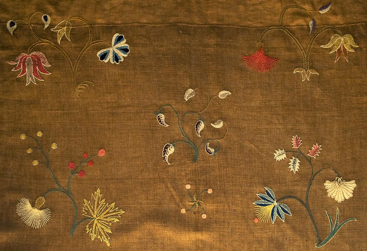 1965.2512.004 Bed Hanging, Side Curtain, Pattern Detail #3