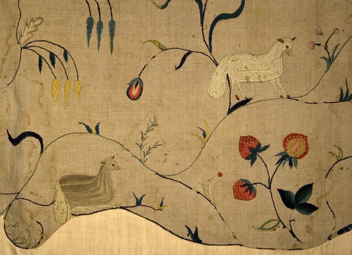 1965.2513.001 A Window Hanging, Side Curtain, Pattern Detail #2