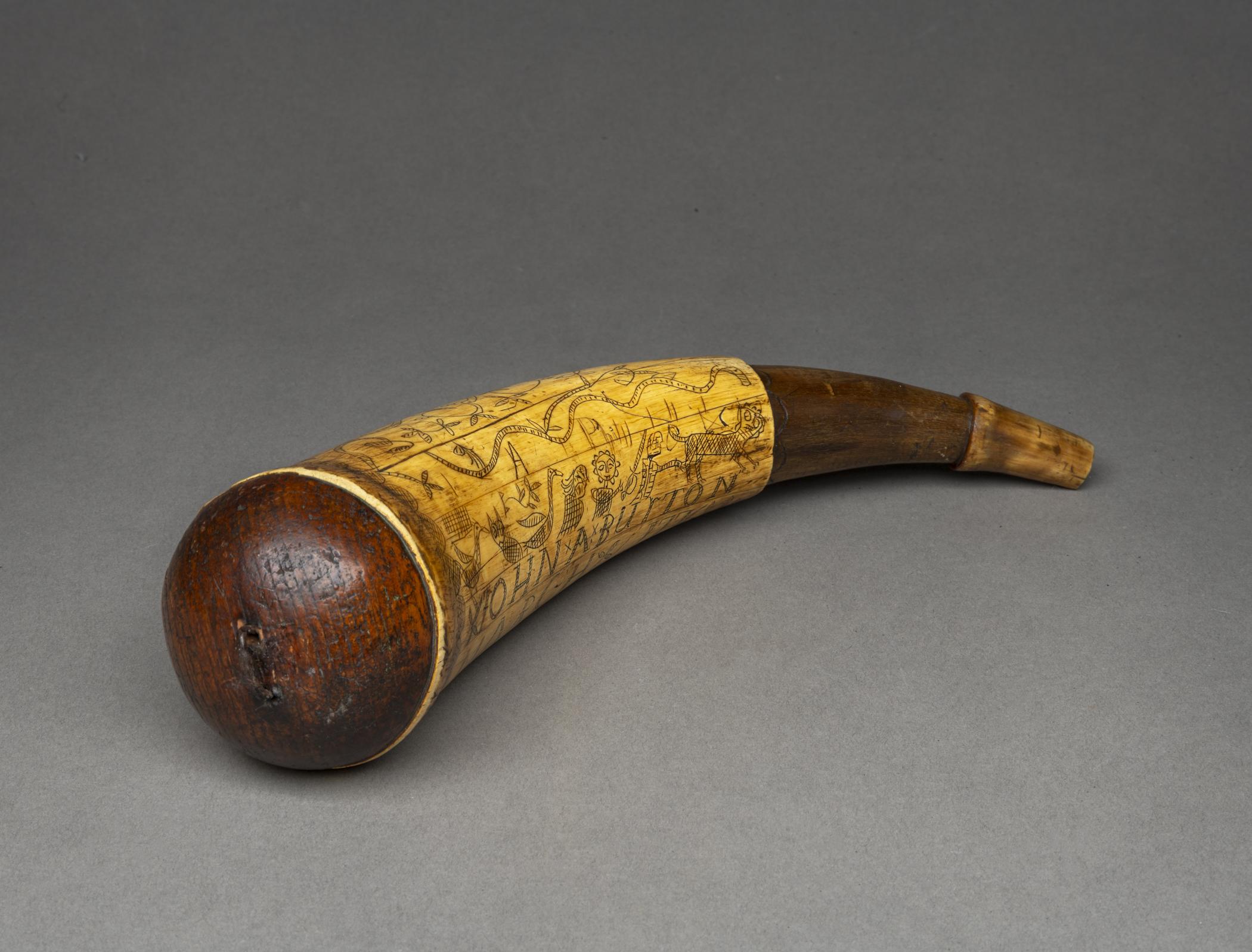 1965.2744 A Powder horn, view 2