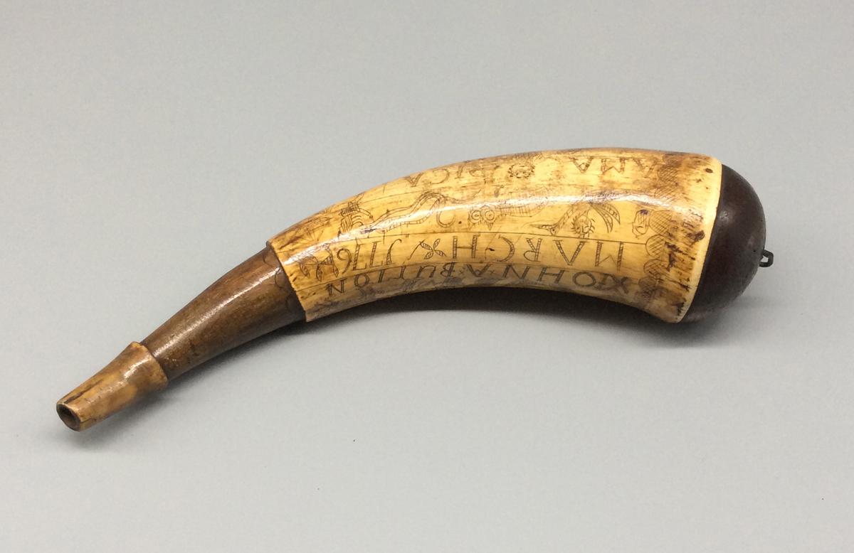1965.2744 A Powder horn, view 3 NEH