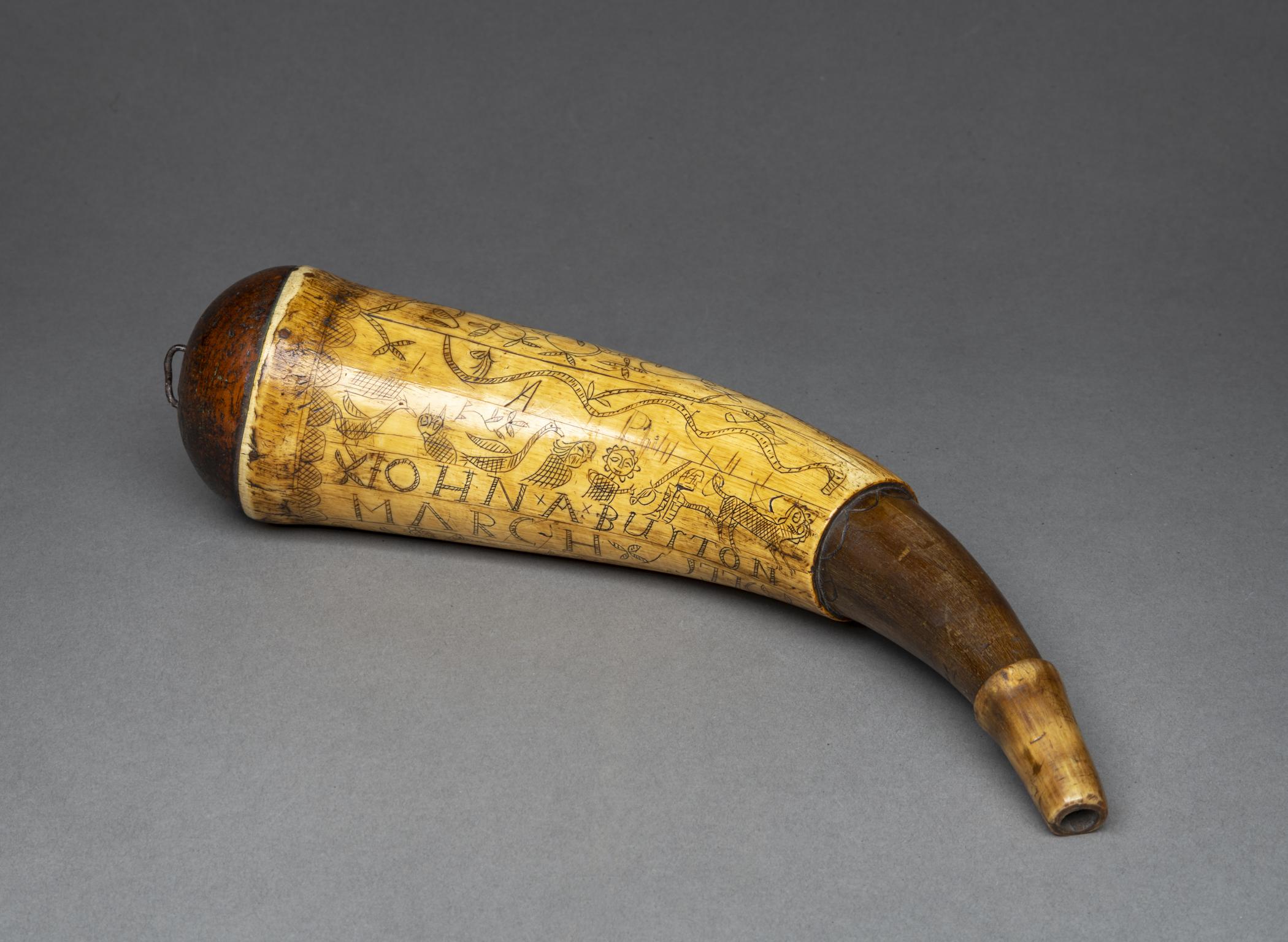 1965.2744 A Powder horn, view 3