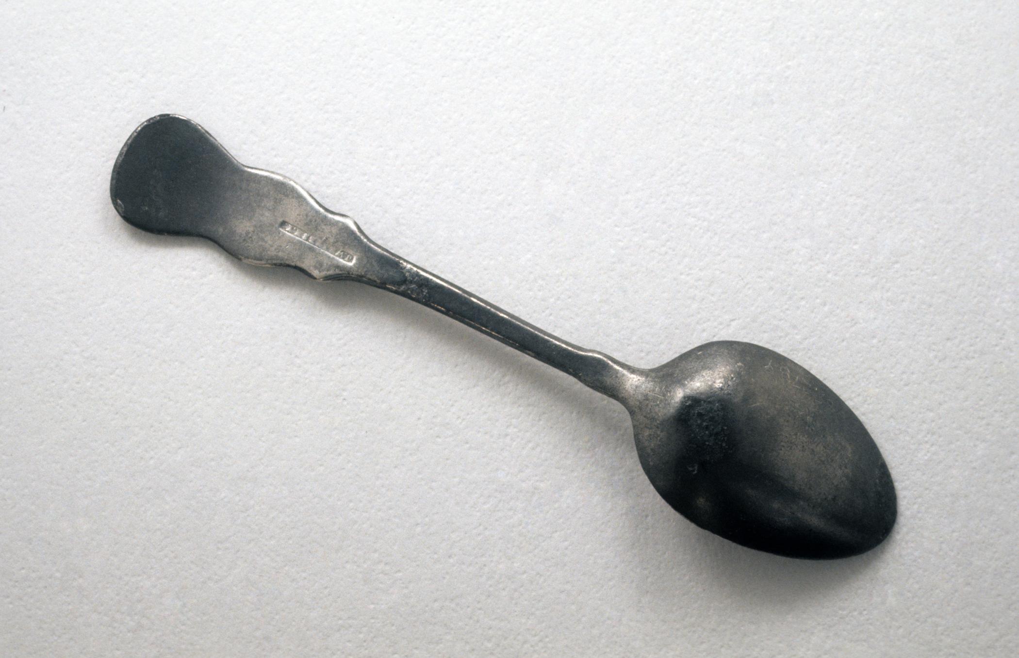 1965.2789 Pewter spoon (view 2)