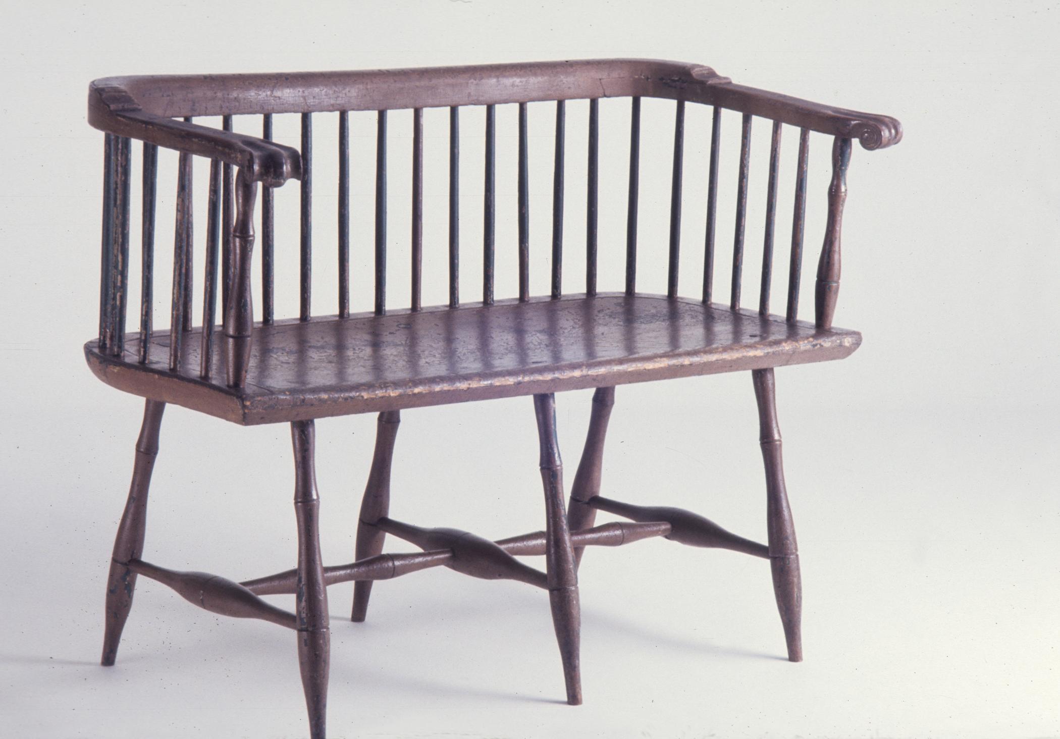 1965.2832 Settee, Windsor Settee, View 1