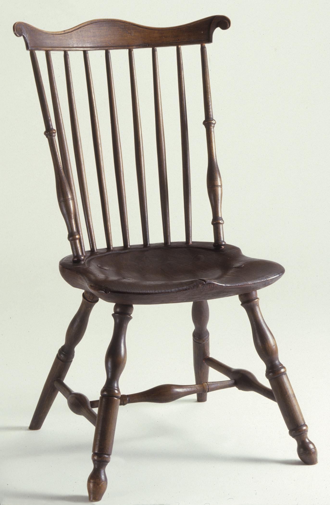 1965.2834 Chair, Windsor side chair, view 1