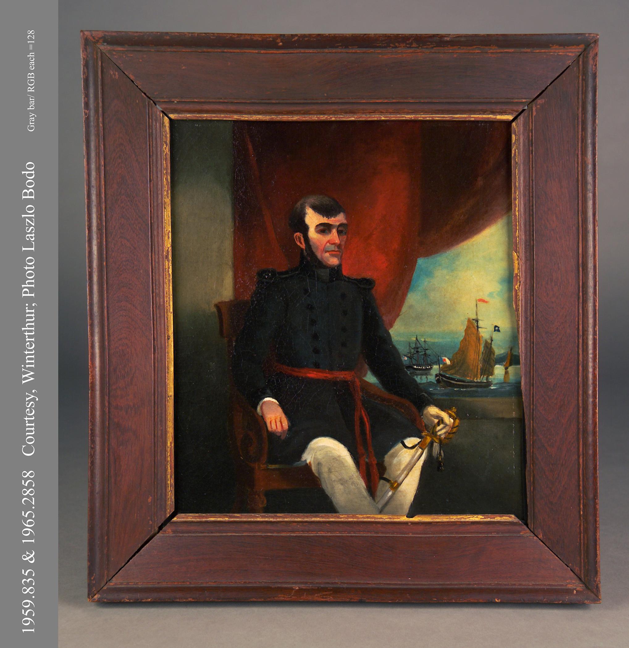1959.0835, 1965.2858 Painting and frame