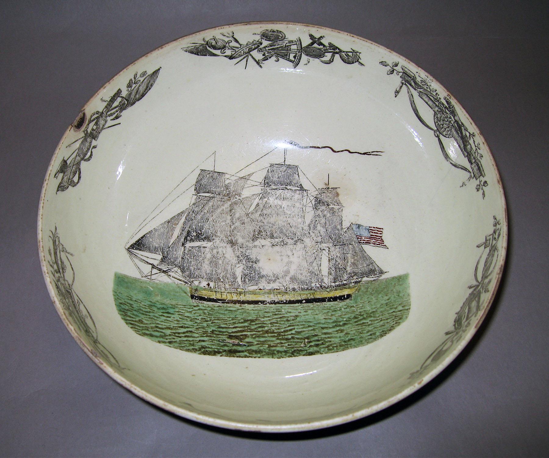 1965.2863 Creamware bowl (interior)