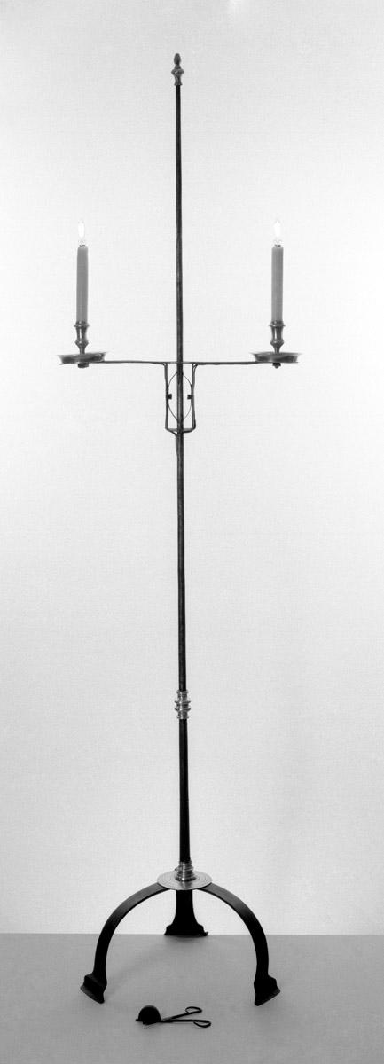 1960.1187, 1965.2879 Candlestand and snuffer