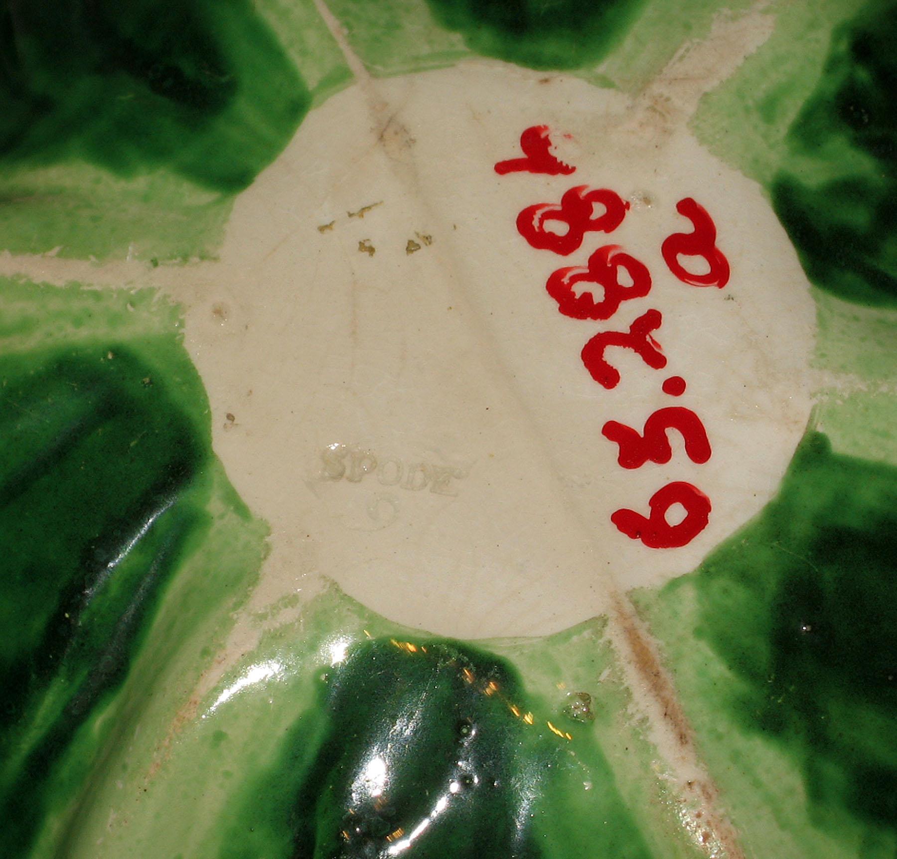 1965.2886 A, B Spode pearlware bowl (mark)