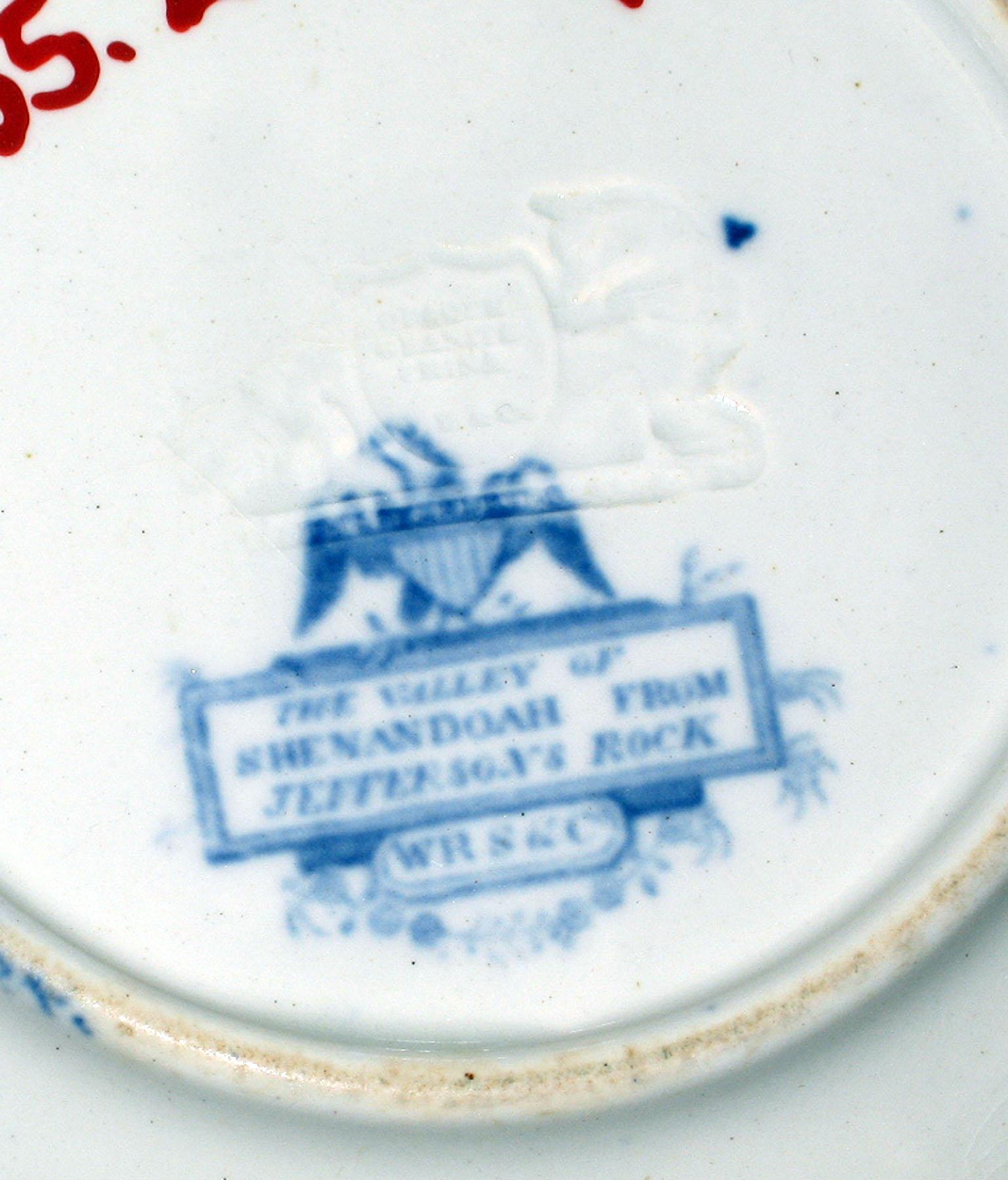 1965.2915.011 Ridgway earthenware saucer, detail