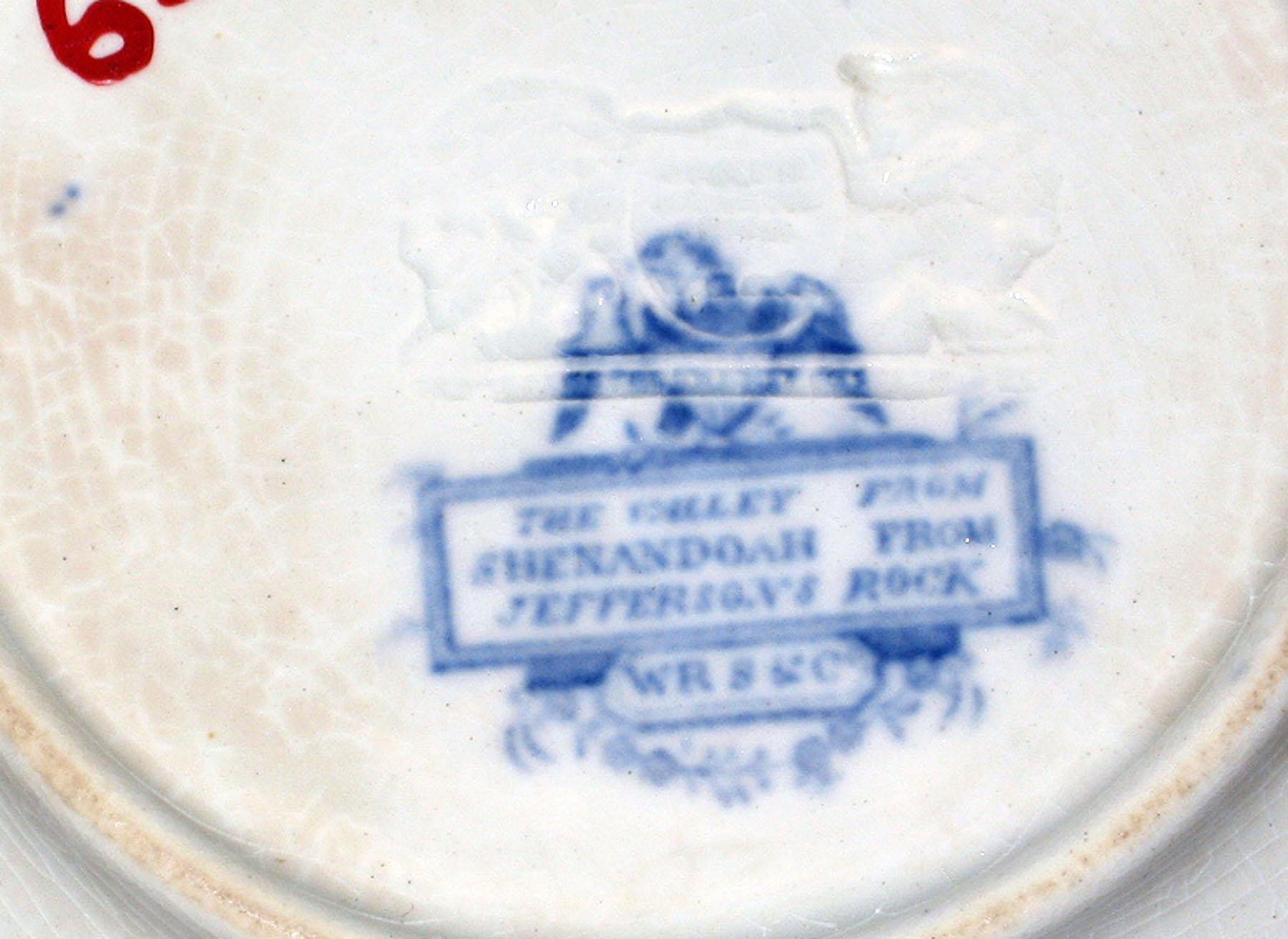1965.2915.013 Ridgway earthenware saucer, detail