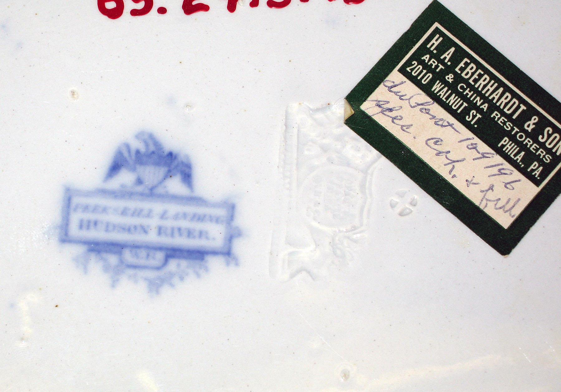 1965.2915.015 Ridgway earthenware dish, detail