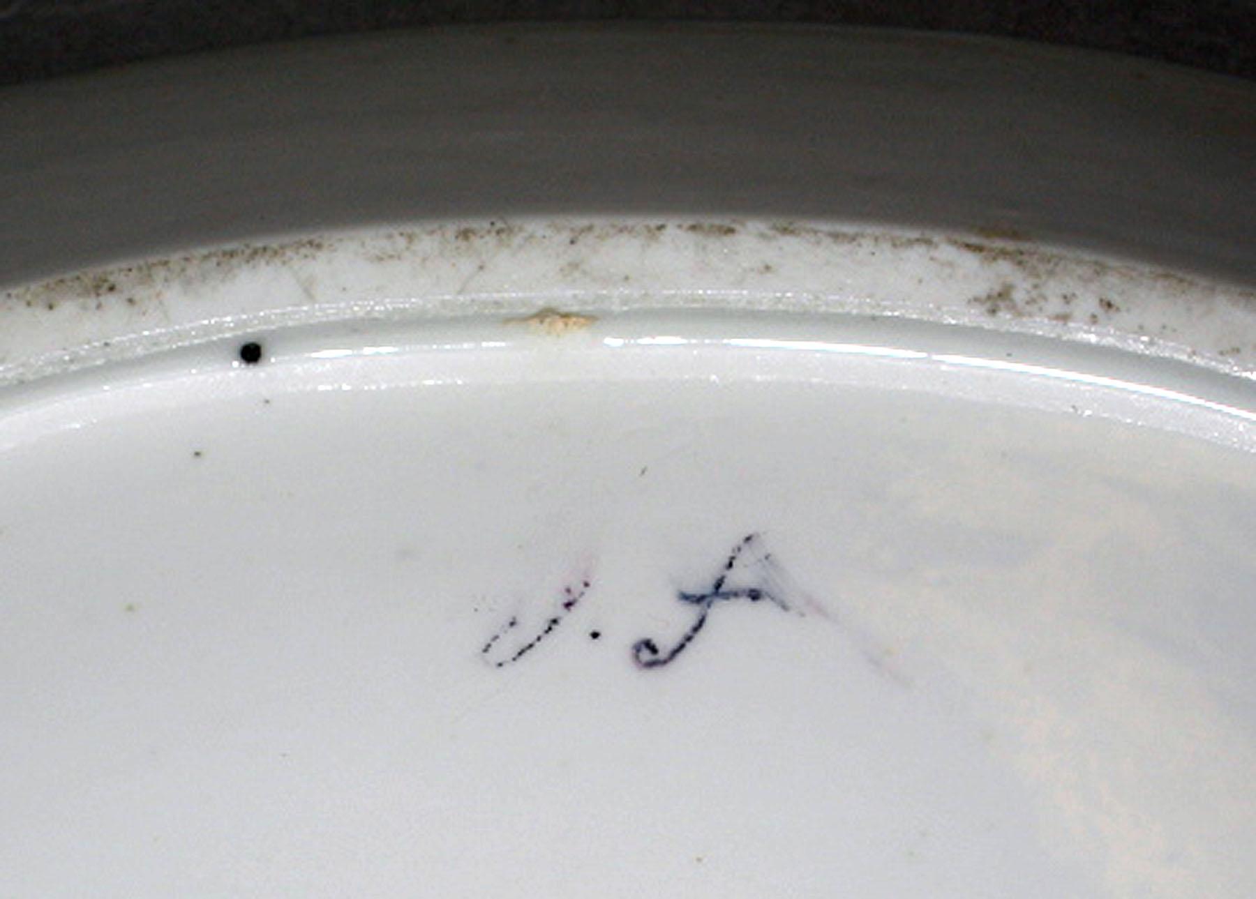 1965.2919.002 Sevres porcelain dish (incised mark)