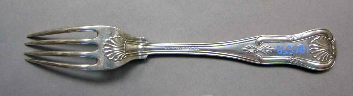 1965.3061 Silver fork underside
