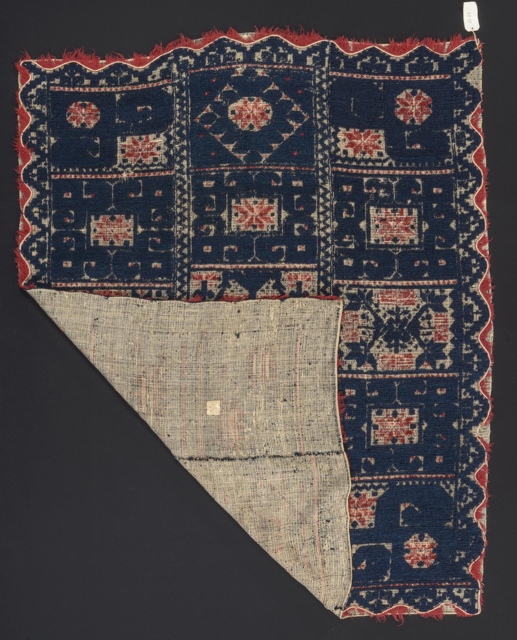 1966.0033 Bedcover, view 2, partial reverse