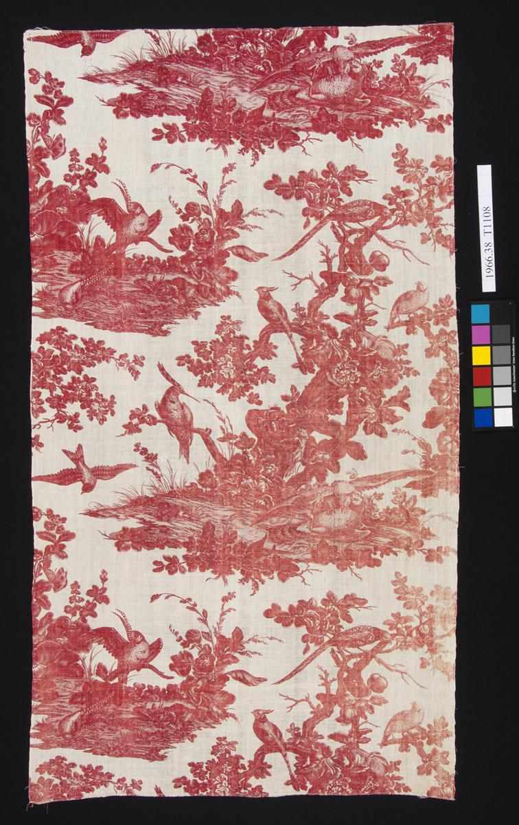 1966.0038 Textile, printed, view 1