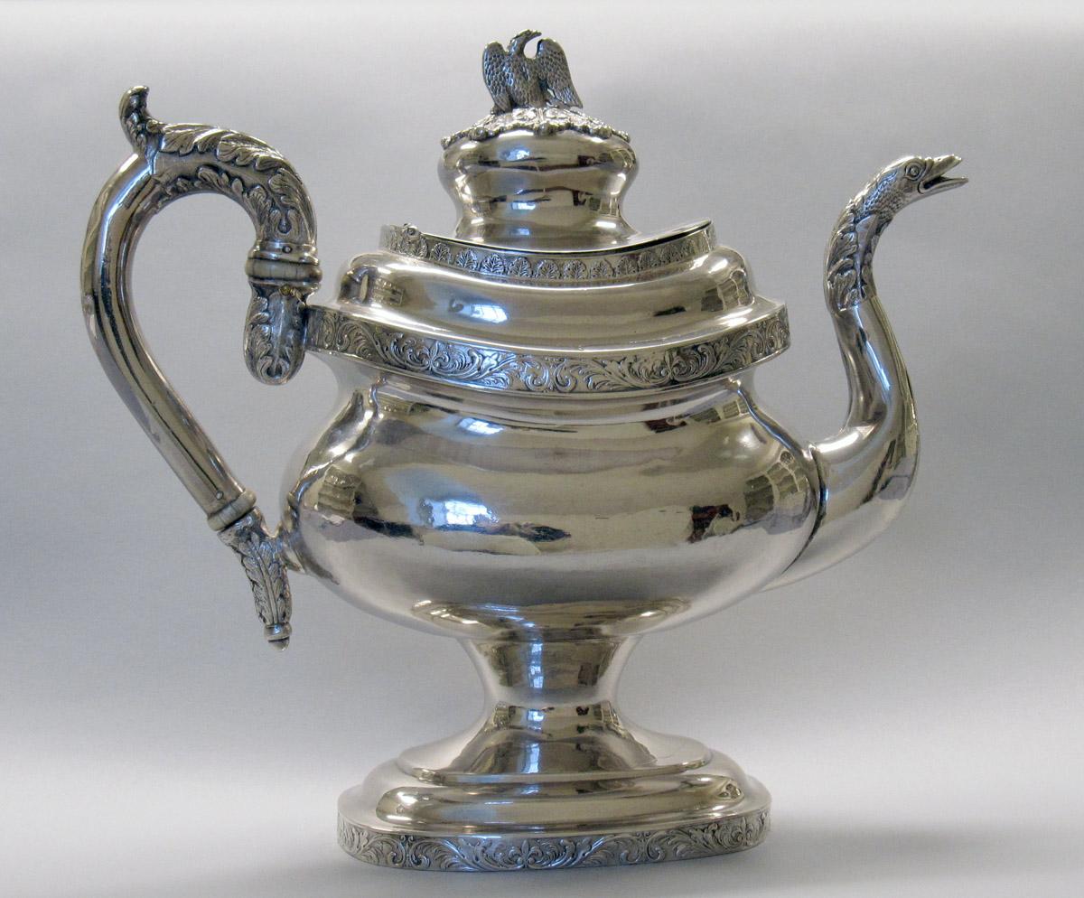 1966.0071.002 Silver Teapot side 2