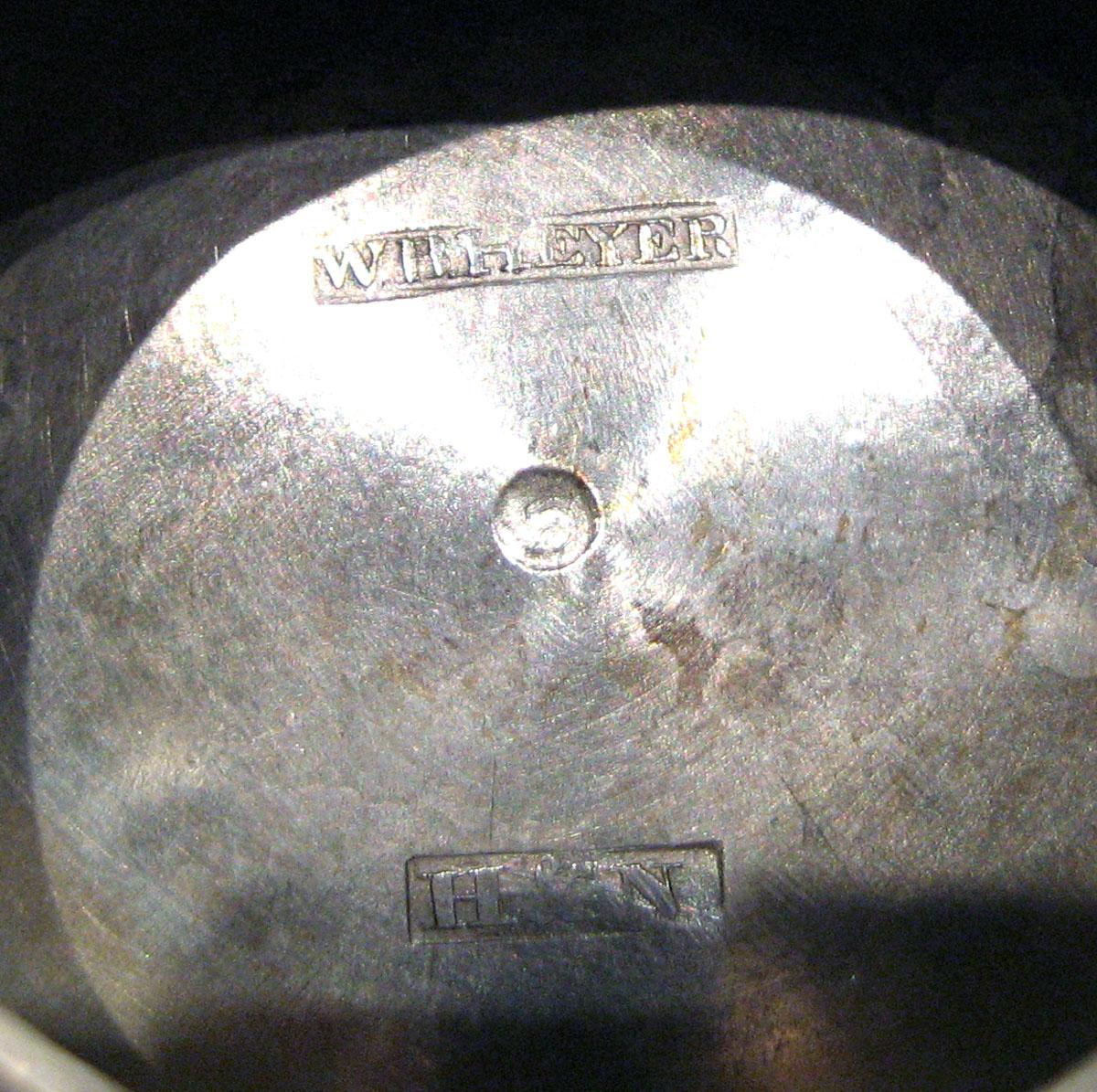 1966.0071.002 Silver Teapot marks
