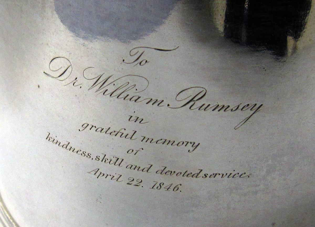 1966.0072 Silver Tankard engraving