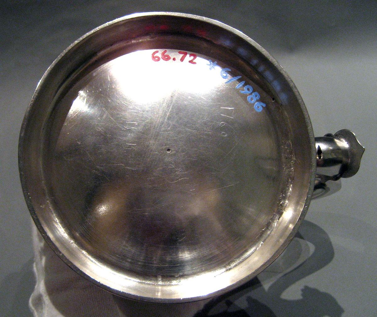 1966.0072 Silver Tankard underside