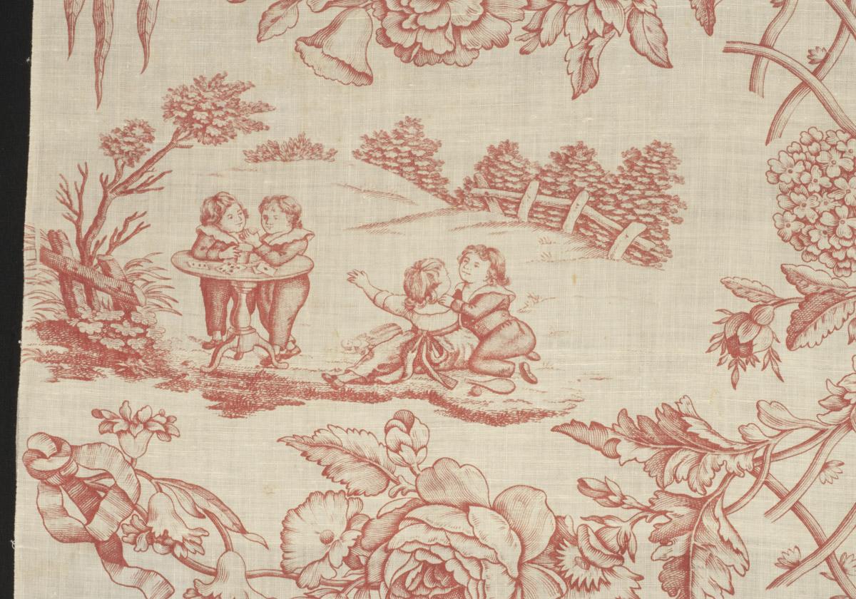 1966.0088.001 Textile, printed, detail 4
