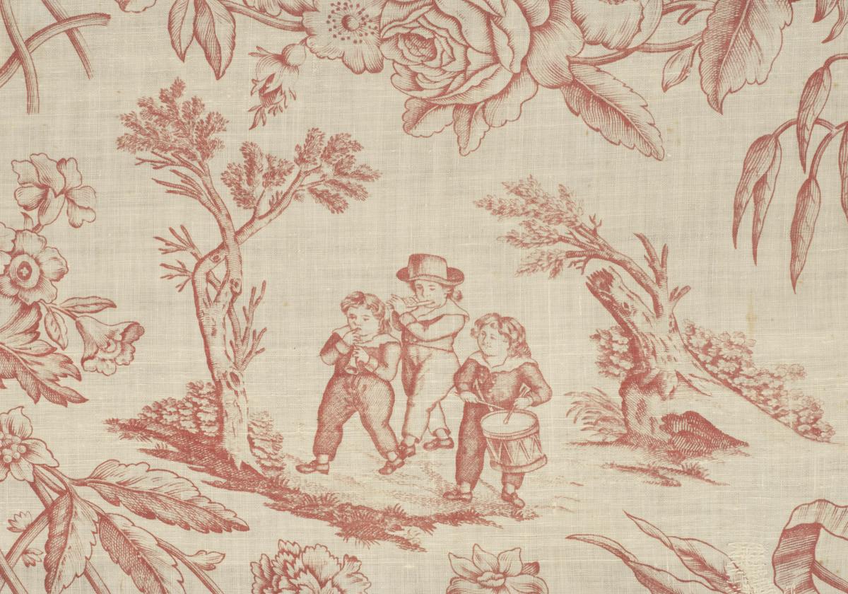 1966.0088.001 Textile, printed, detail 5