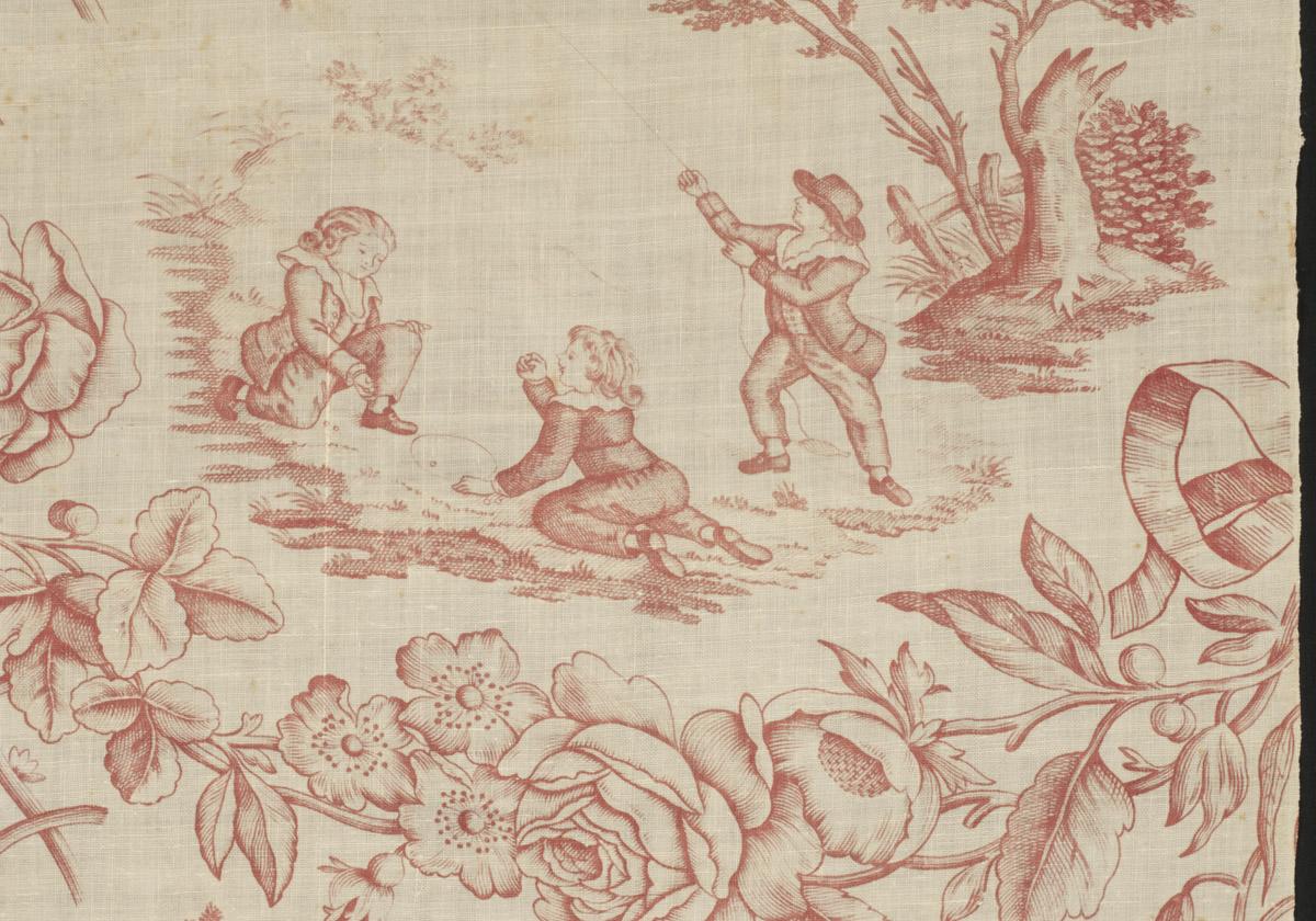 1966.0088.001 Textile, printed, detail 6
