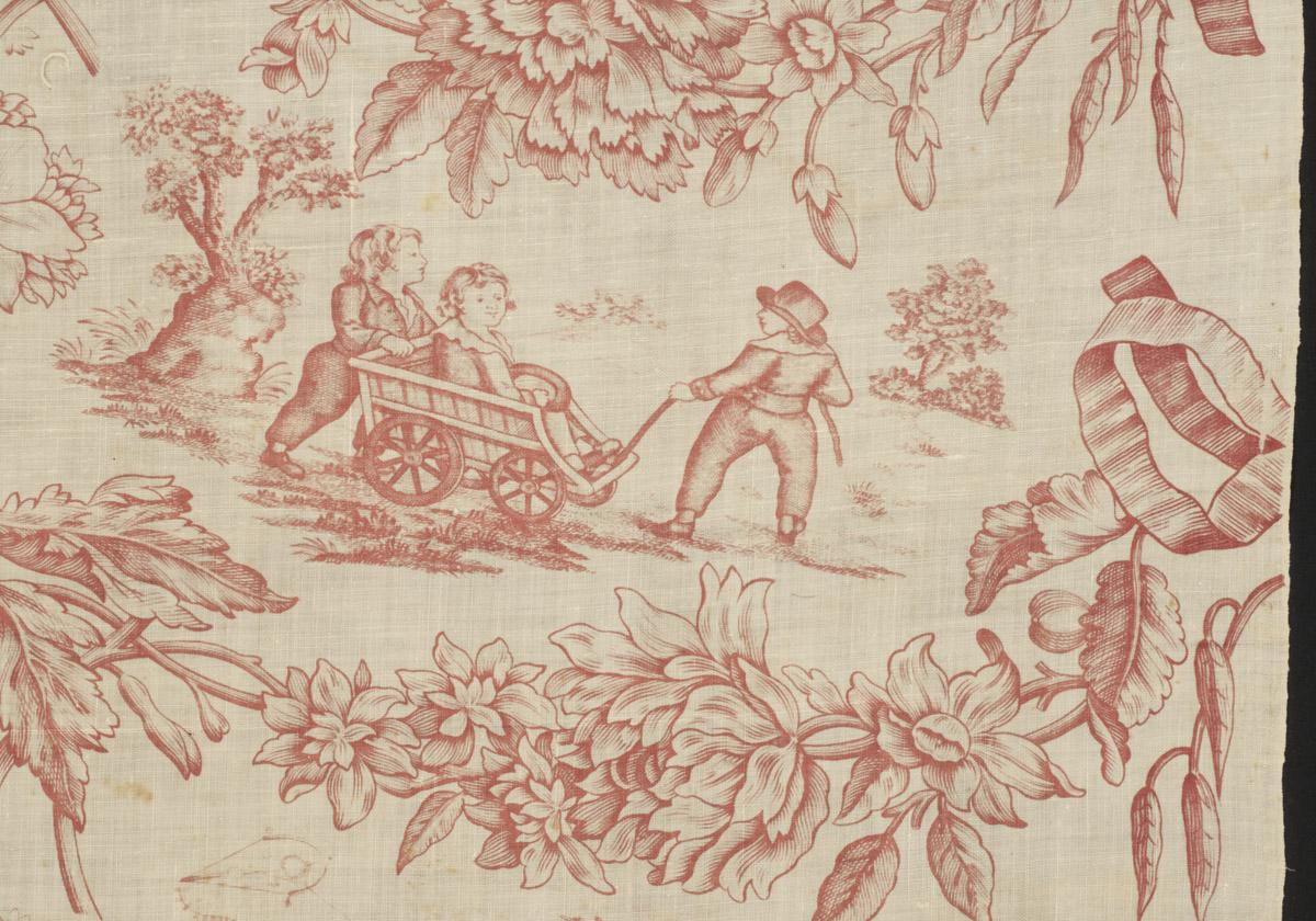 1966.0088.001 Textile, printed, detail 7