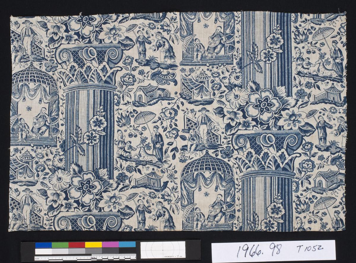 1966.0098 Textile, printed, view 1